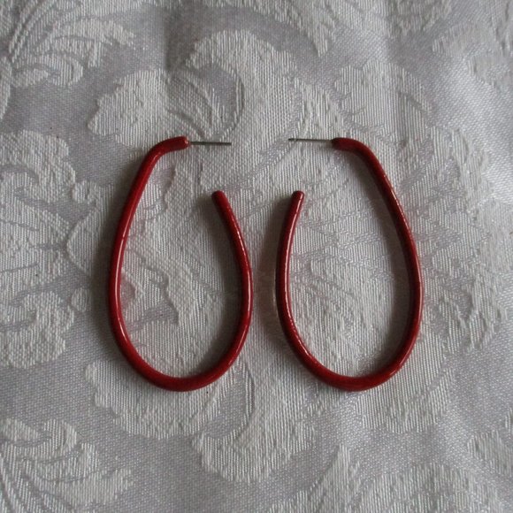 HOOP EARRINGS - VINTAGE MULTI COLORS – HOOP EARRINGS BUNDLE OF FIVE (5) - Picture 6 of 15